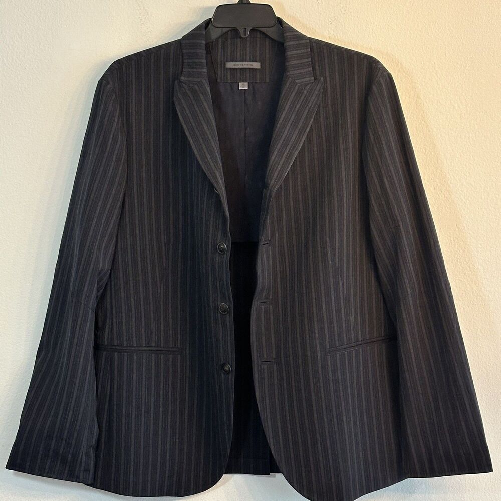 John Varvatos Blazer/Jacket Men’s 46R  EU56 Charcoal & Gray Lightweight